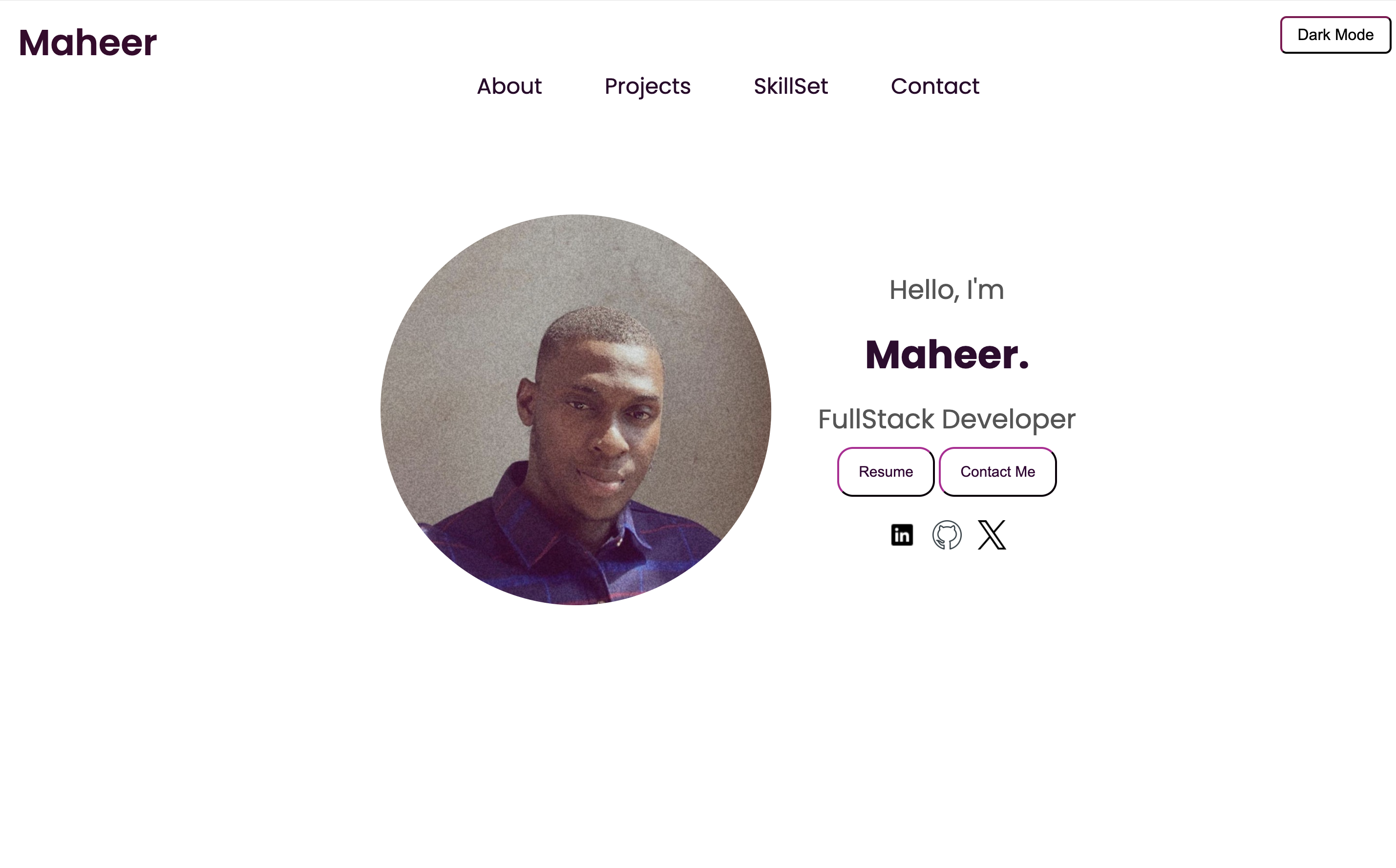 Personal Portfolio Website